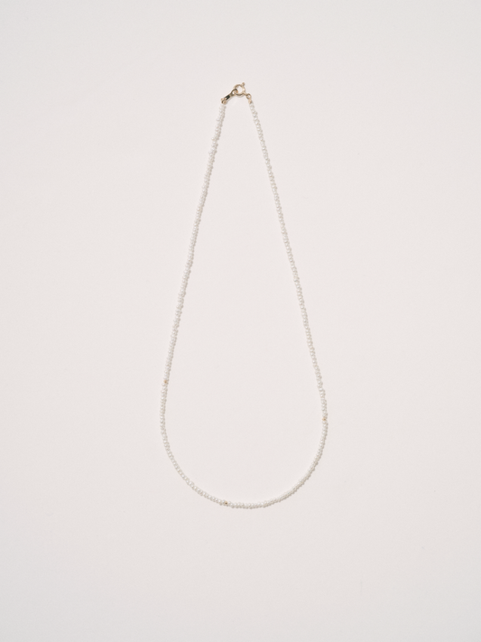 keshi pearl necklace - 18K cut beads type　ケシパール18Kネックレス カットビーズタイプ